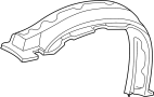 Image of Fender Splash Shield (Left, Front, Rear, Upper) image for your 2014 TOYOTA 4RUNNER