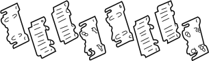 Image of . Disc Brake Pad Shim Kit. image for your 2010 Toyota Matrix   