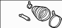 Image of CV Joint Boot Kit (Front) image for your 2004 Toyota Tundra 4.7L V8 M/T RWD SR5 Extended Cab Pickup Fleetside 