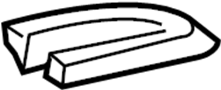 Image of Roof Rack Cover (Rear, Upper) image for your 2011 Toyota Venza   