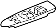 Image of Door Window Switch Bezel (Front) image for your 1996 TOYOTA LAND CRUISER