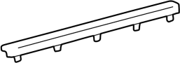 Image of Door Window Belt Weatherstrip (Rear) image for your 2023 Toyota Tacoma   