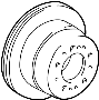 View Disc Brake Rotor (Rear) Full-Sized Product Image