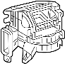Image of HVAC Blower Case Assembly image for your 2009 TOYOTA 4RUNNER