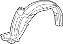 Image of Fender Splash Shield (Right, Front, Rear, Upper) image for your 2005 Toyota 4Runner 4.0L V6 A/T 4WD SR5 Sport Utility 