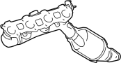 Image of Catalytic Converter with Integrated Exhaust Manifold image for your 2010 Toyota RAV4 3.5L V6 A/T FWD Limited Sport Utility 