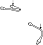 Image of Oxygen Sensor (Rear) image for your 1999 TOYOTA TACOMA DELUXE 2700CC EFI, AUTOMATIC  4-SPEED