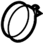 Image of Rack and Pinion Bellows Clamp image for your 2012 Toyota Tacoma  Base Crew Cab Pickup Fleetside 