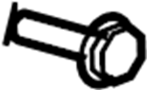 Image of Seat Belt Lap and Shoulder Belt Bolt (Upper, Lower) image for your 2019 TOYOTA RAV4