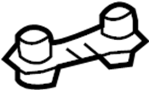Image of Bracket. Rail. Roof. (Front, Rear, Lower). A Bracket for a Roof. image for your 2005 Toyota 4Runner 4.7L V8 A/T 4WD Limited Sport Utility 