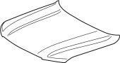 Image of Hood Panel image for your 1985 TOYOTA LAND CRUISER