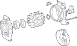 Image of Alternator image for your 2016 TOYOTA HIGHLANDER