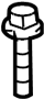 Image of Bolt. Reservoir. WINDSHIELD WASHER. Intercooler. Power Steering Pump.  A threaded rod with a. image for your 2010 TOYOTA PRIUS