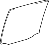 Image of Door Glass (Left, Rear) image for your 1988 TOYOTA LAND CRUISER