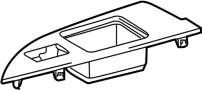 Image of Door Window Switch Bezel (Rear) image for your 1988 TOYOTA LAND CRUISER