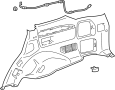 Image of Interior Quarter Panel Trim Panel (Lower) image for your 2017 TOYOTA RAV4