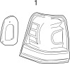 Image of Tail Light Housing Seal (Rear) image for your 1993 TOYOTA LAND CRUISER