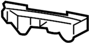 View REINFOR. Bumper. Reinforcement, BU. Retaining Bracket. (Front) Full-Sized Product Image