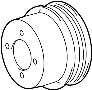View Pulley. Fan. Engine. Cooling.  Full-Sized Product Image