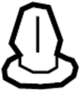 View Clip. Insulator. (Front) Full-Sized Product Image