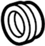 Image of Gasket. Pipe. Muffler. Exhaust. (Front, Rear). Gasket for Catalytic. image for your Toyota