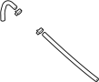Image of HOSE ASSEMBLY, FUEL VAPO. Vapor hose. image for your 1999 TOYOTA TACOMA DELUXE 2700CC EFI, AUTOMATIC  4-SPEED