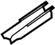 Image of Interior Rear View Mirror Cover (Front, Lower) image for your 2016 Toyota 4Runner   