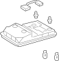 Image of LAMP ASSEMBLY, MAP. Overhead Console. image for your 2006 TOYOTA 4RUNNER