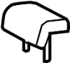 View HEADREST, 2ND ROW, CENTER Full-Sized Product Image 1 of 1