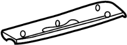Image of Cushion, Roof Rack. End support insulator. (Left) image for your 2011 TOYOTA 4RUNNER Trail