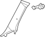 Image of Body A-Pillar Trim Panel (Front) image for your 2022 Toyota 4Runner  TRD Off-Road Sport Utility 