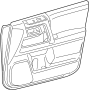 Image of Panel Assembly, Door. Panel, Trim. (Front) image for your 2015 TOYOTA SEQUOIA SR-5