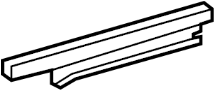 View Window Regulator Rail (Rear, Lower) Full-Sized Product Image