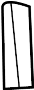 Image of Spacer. Glass. (Lower). Back Glass Spacer. Part. image for your 2020 Toyota Prius Prime   