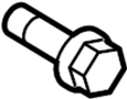 Image of Screw. Bolt. Cover. (Rear, Upper, Lower). A Screw that is used to. image for your 2020 Toyota RAV4  Limited Sport Utility 