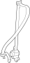 Image of Seat Belt Lap and Shoulder Belt (Front) image for your 2012 Toyota Sienna  LE Mini Passenger Van 