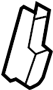 Image of Seat Track Cover (Rear, Lower) image for your 2024 Toyota Camry 2.5L A/T FWD SE SEDAN 