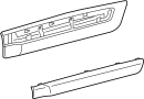 Image of Door Molding (Right, Lower) image for your 2012 Toyota Avalon   