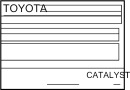 Image of Emission Label image for your 2024 TOYOTA Corolla Cross