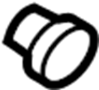 View Bumper Cover Spacer Panel Grommet (Right, Rear) Full-Sized Product Image