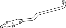 Image of Exhaust Pipe image for your 2014 TOYOTA COROLLA