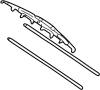 Image of Windshield Wiper Blade (Left, Front) image for your 2022 Toyota RAV4  XLE Premium Sport Utility 