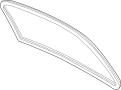 Image of Back Glass Seal (Lower) image for your 2011 Toyota RAV4   