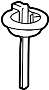 Image of Carrier, Wheel. Spare bracket bolt. image