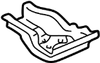 Image of Floor Pan Crossmember Bracket (Front, Rear) image