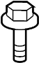 View Headlight Mounting Bolt Full-Sized Product Image
