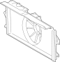 Image of Engine Cooling Fan Shroud image for your 2009 Toyota RAV4  Sport Sport Utility 