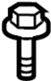 Image of Bolt. (Lower). A threaded rod with a. image for your 2012 Toyota Tacoma 2.7L A/T 4WD Base Extended Cab Pickup Fleetside 