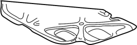 Image of Hood Insulation Pad image for your 2005 Toyota Solara 3.3L V6 M/T SE CONVERTIBLE 