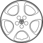 Image of Wheel Cover image for your 2002 Toyota Corolla 1.8L M/T LE SEDAN 